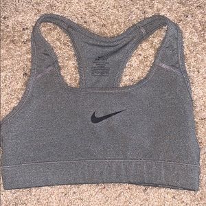 Grey Dri-Fit Nike Sports Bra